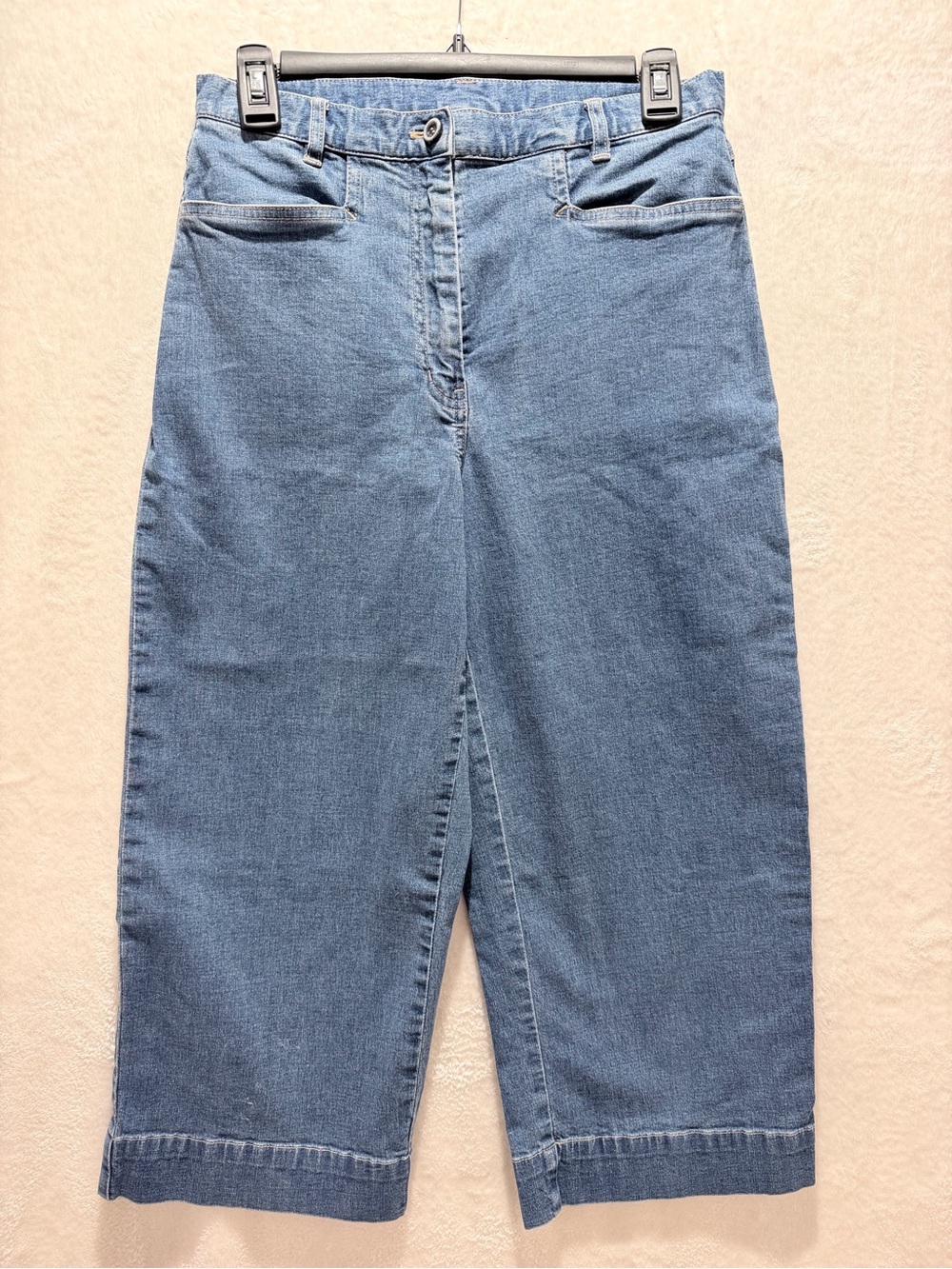 J.Jill Stretch Petite Wide Leg Cropped Jeans 6P Medium Wash Denim - Picture 4 of 11